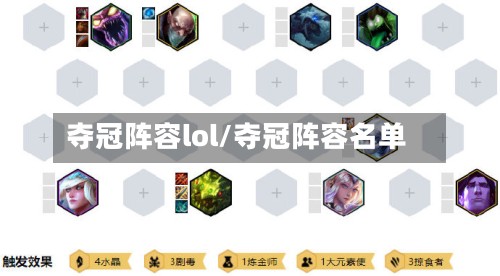 夺冠阵容lol/夺冠阵容名单-第2张图片