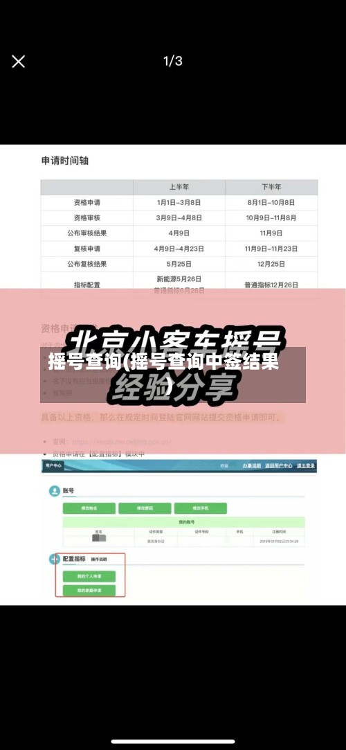 摇号查询(摇号查询中签结果)-第2张图片