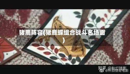 猪鹿阵容(猪鹿蝶组合战斗名场面)