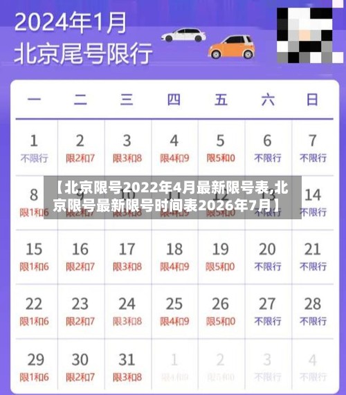 【北京限号2022年4月最新限号表,北京限号最新限号时间表2026年7月】-第2张图片