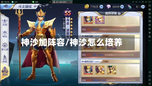 神沙加阵容/神沙怎么培养