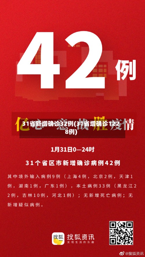 31省新增确诊32例(31省增确诊1228例)