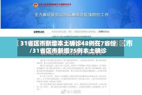 31省区市新增本土确诊48例在7省份/31省区市新增75例本土确诊