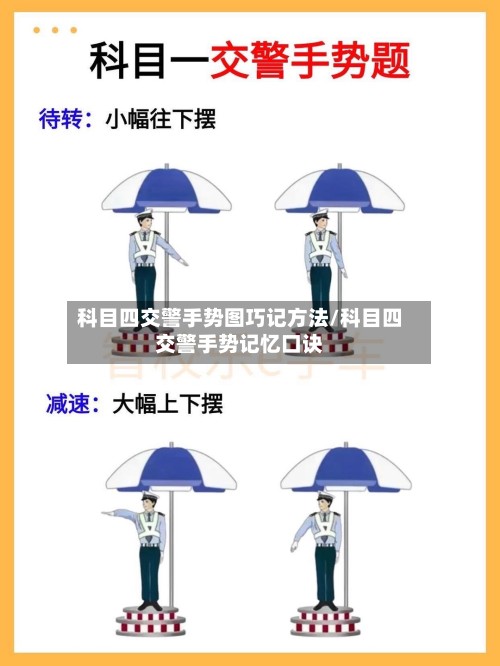 科目四交警手势图巧记方法/科目四交警手势记忆口诀
