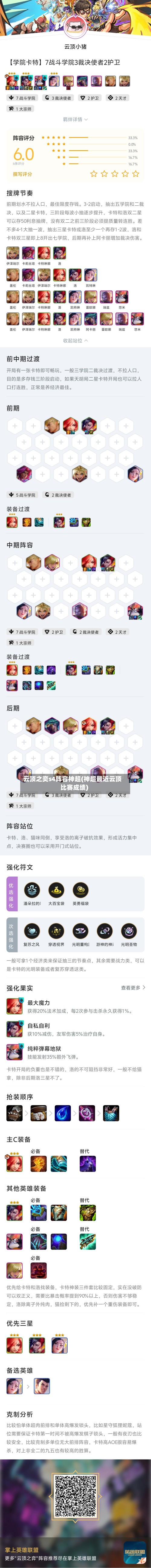 云顶之奕s4阵容神超(神超最近云顶比赛成绩)