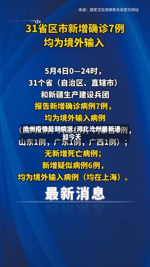 沧州疫情最新情况/河北沧州最新通知今天-第3张图片