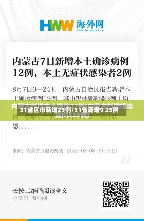 31省区市新增25例/31省新增9 25例-第2张图片