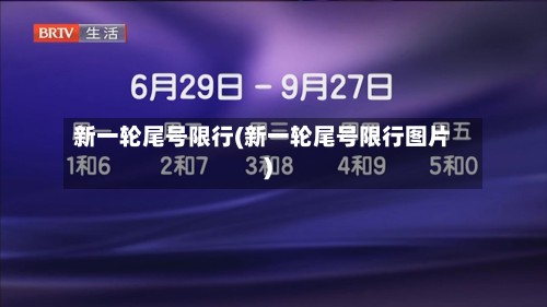 新一轮尾号限行(新一轮尾号限行图片)