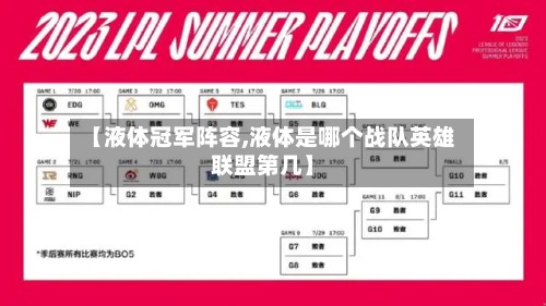 【液体冠军阵容,液体是哪个战队英雄联盟第几】-第2张图片