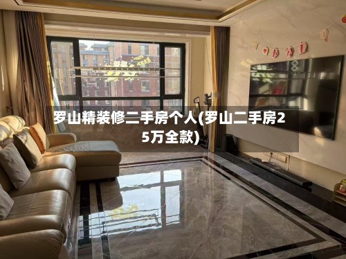 罗山精装修二手房个人(罗山二手房25万全款)-第2张图片