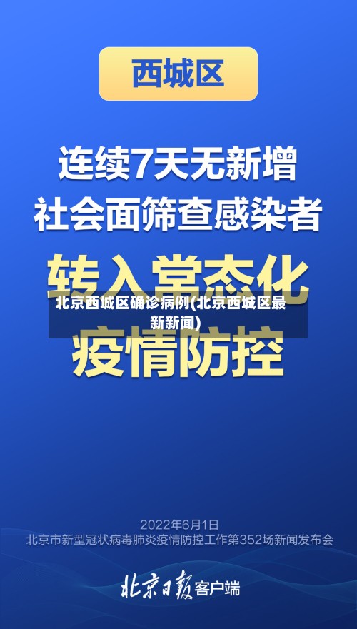 北京西城区确诊病例(北京西城区最新新闻)