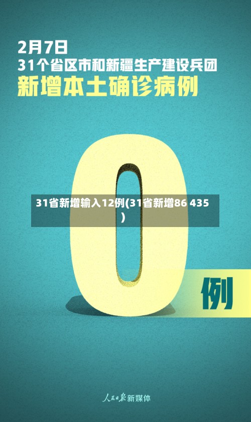 31省新增输入12例(31省新增86 435)-第2张图片