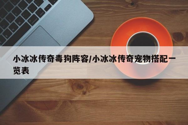 小冰冰传奇毒狗阵容/小冰冰传奇宠物搭配一览表